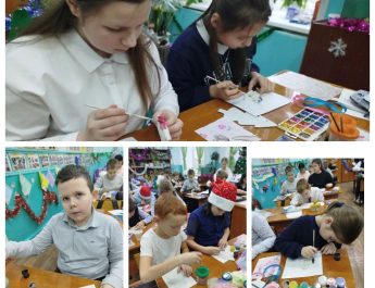 Директор Детской художественной школы Степанова Вера Михайловна совместно провела творческий мастер-класс для учащихся  МОУ ОШ №8 (классный руководитель: Сокова С.В.)