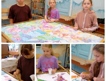 Преподаватель Детской художественной школы Еремина Елена Владимировна провела творческий мастер-класс «Роспись по ткани» по Пушкинской карте